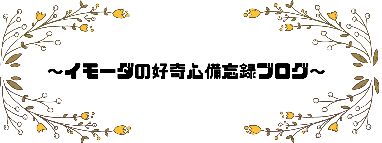 ～イモーダの好奇心備忘録ブログ～